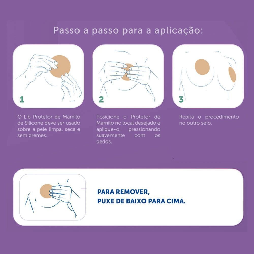 Protetor de Mamilo Ultrafino Reutilizável 10cm Bege 5