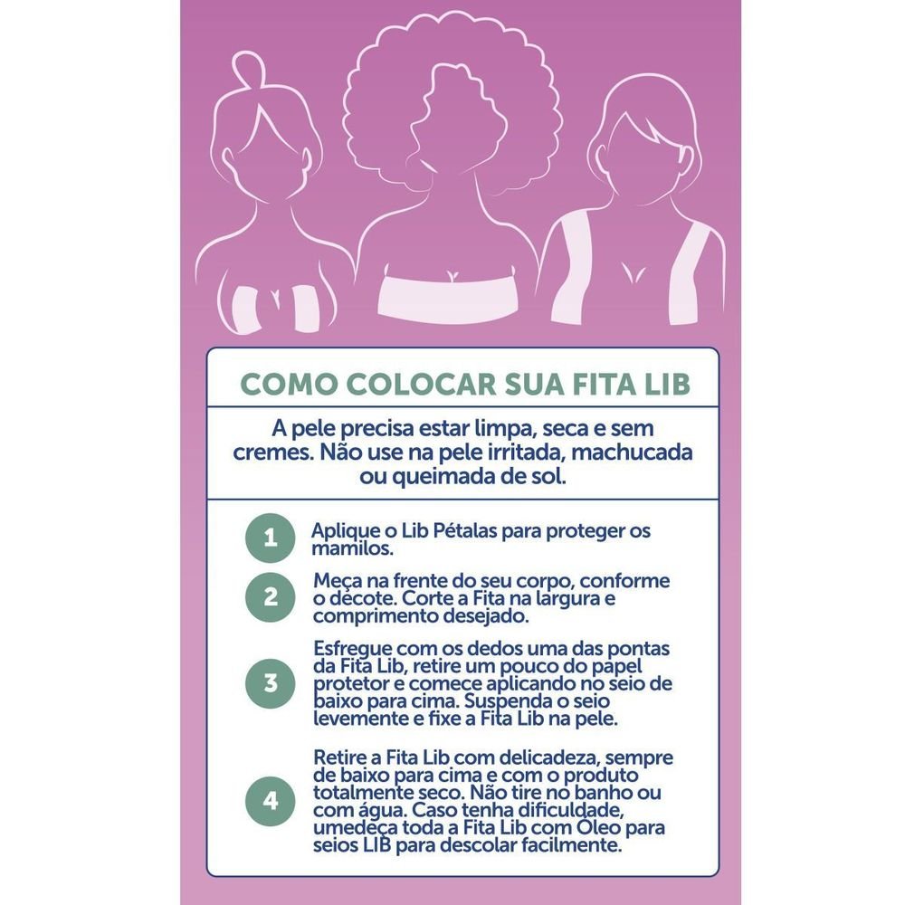 Fita Lib Adesiva para Seios Bege 2