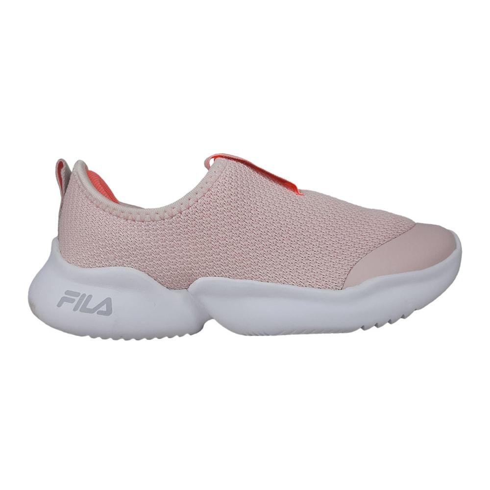 Tênis Fila Funny Rosa e Branco Infantil