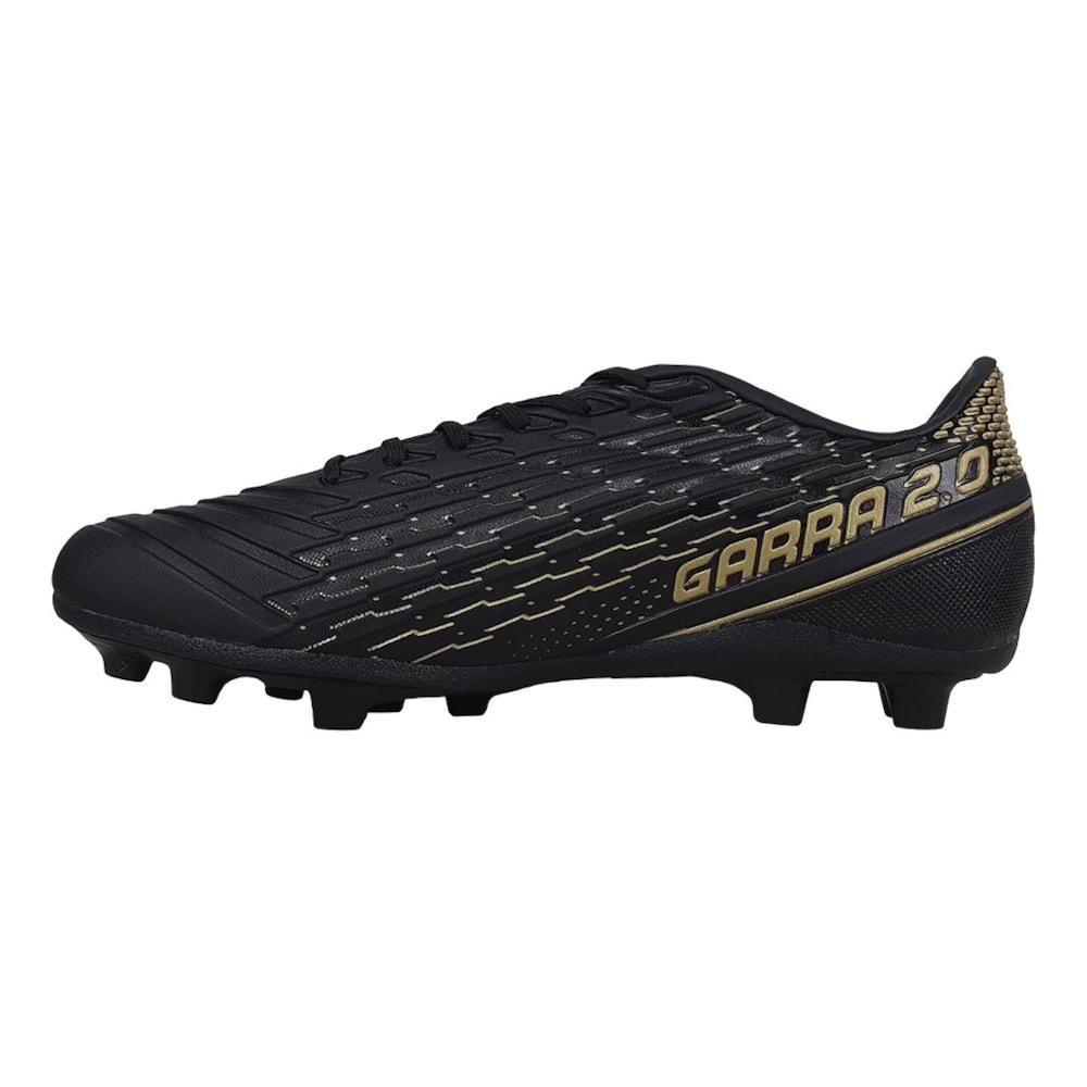 Chuteira de Campo Penalty Garra Y-2.0 Preto Unissex Preto/Dourado 2