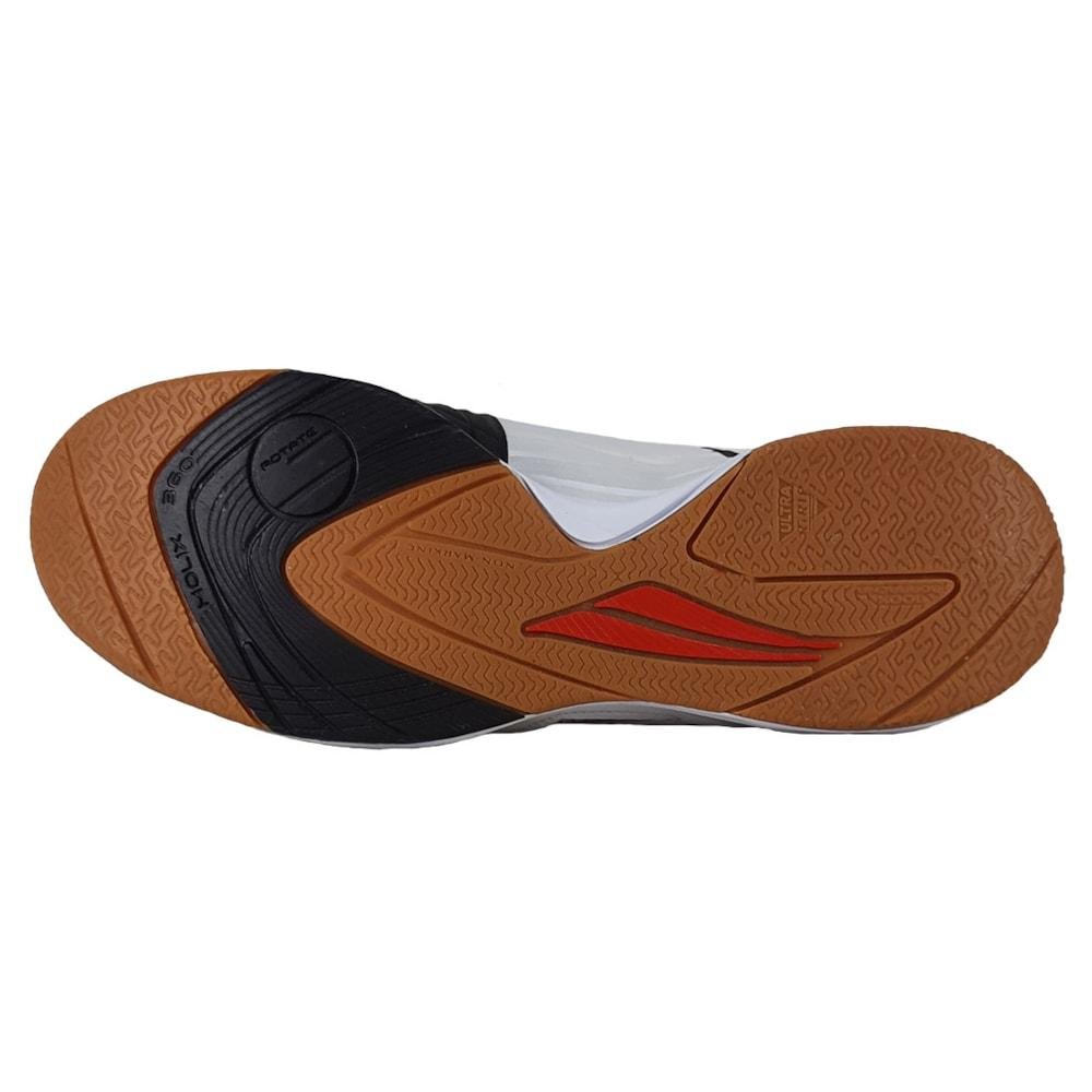 Chuteira Futsal Penalty Max 1000 Locker Ecoknit Branco/Preto Branco/Preto 3