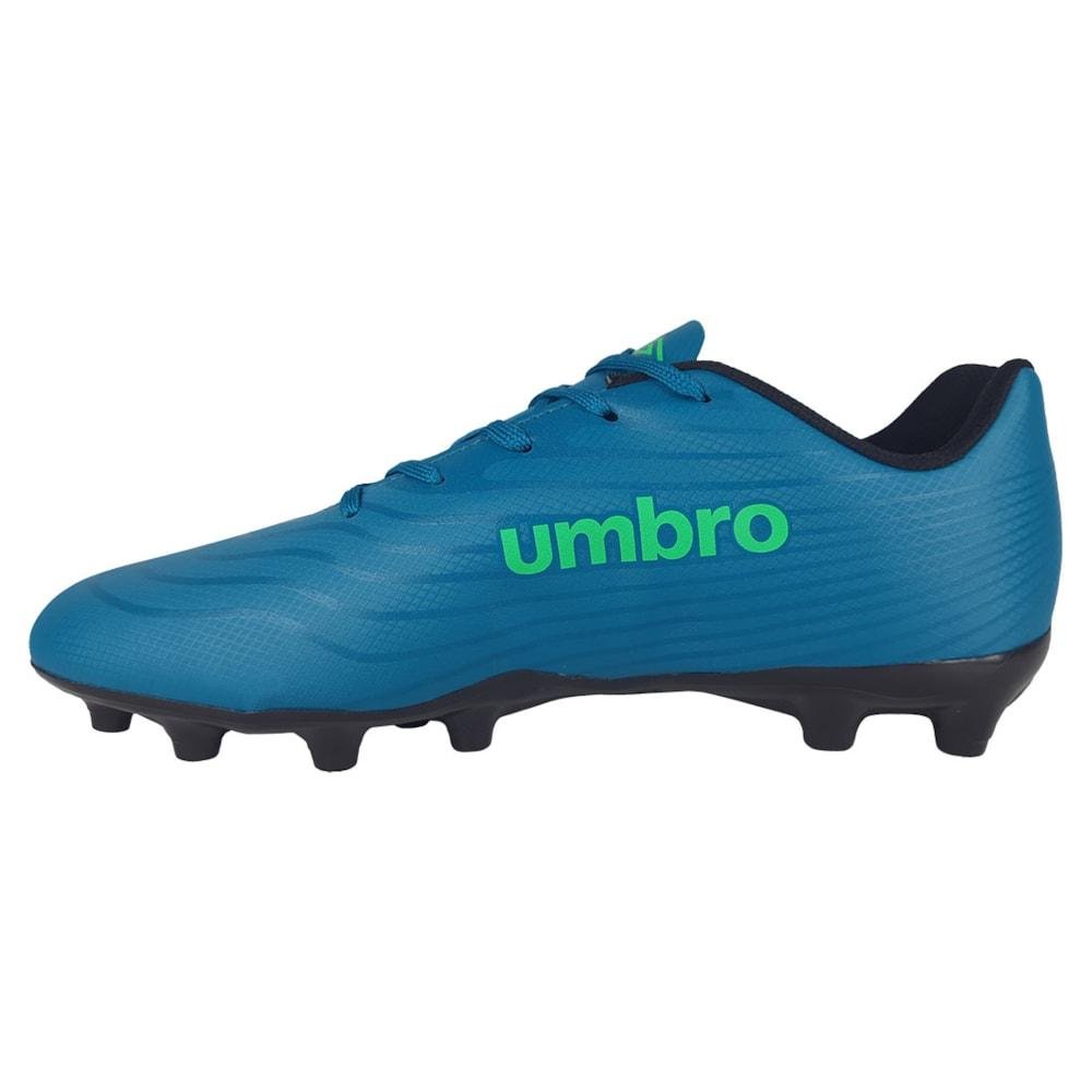 Chuteira de Campo Umbro Glaze Unissex Verde/Preto 2