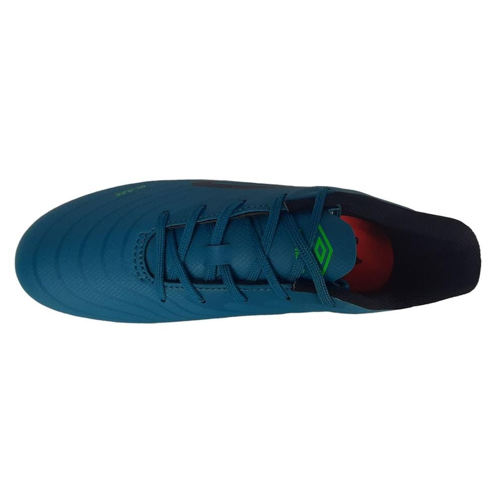 Chuteira de Campo Umbro Glaze Unissex Verde/Preto 4