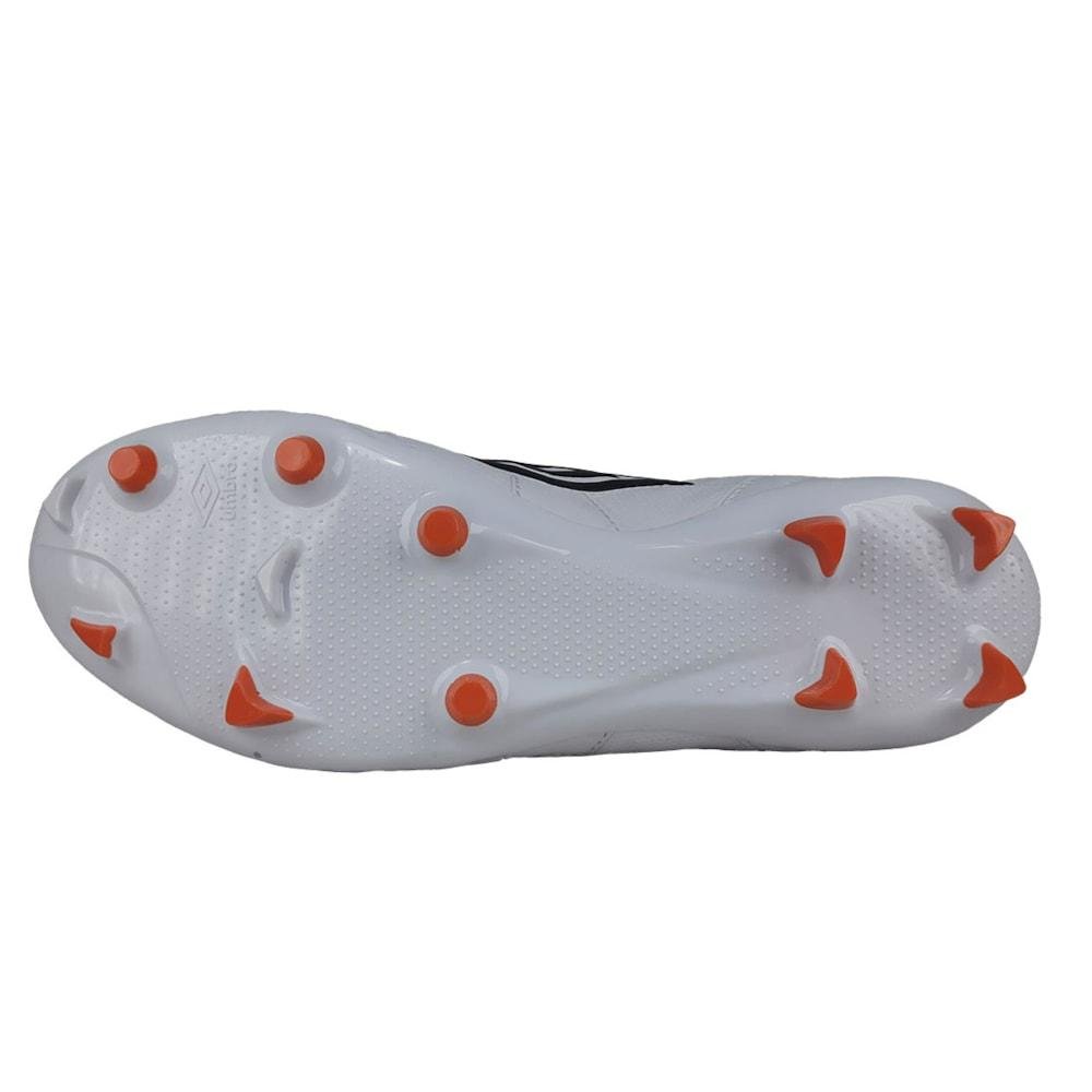 Chuteira de Campo Umbro Speciali Classic Unissex Branco/Laranja 3