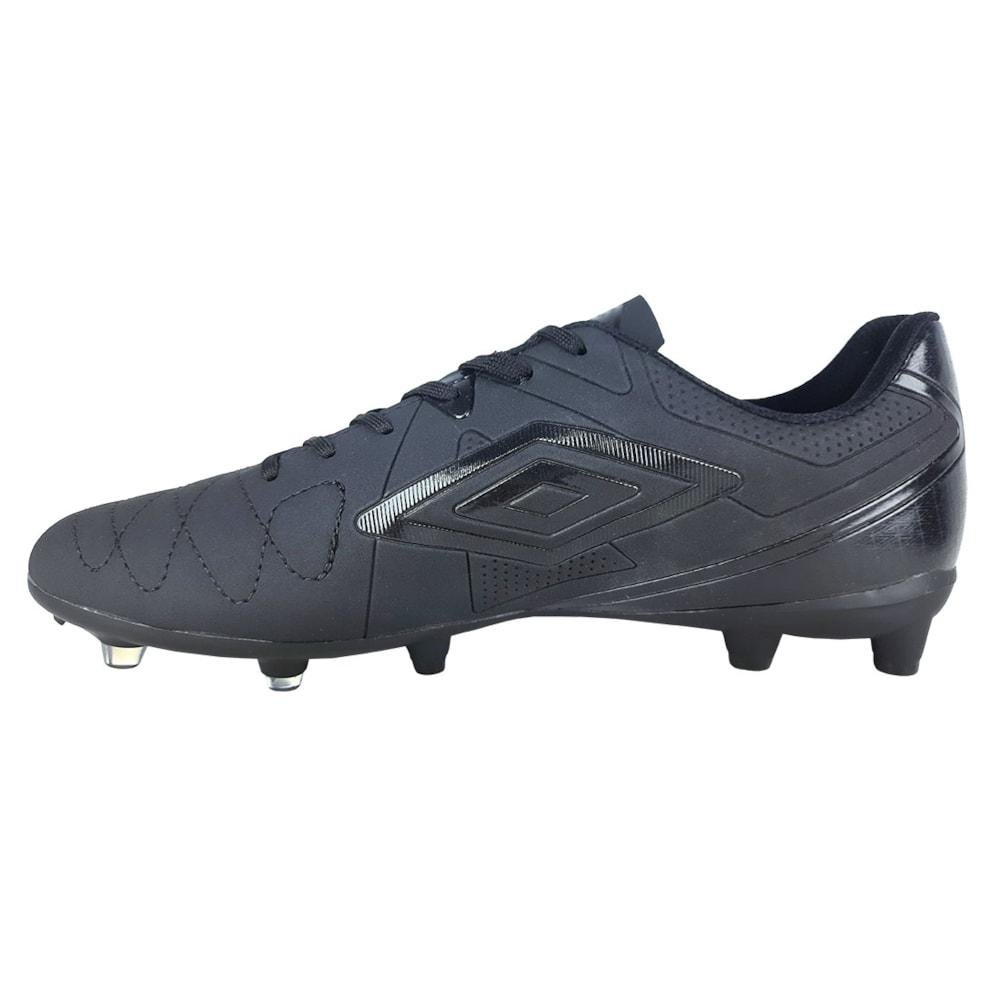 Chuteira de Campo Umbro Attak Eternal Preta Adulto Preto 2