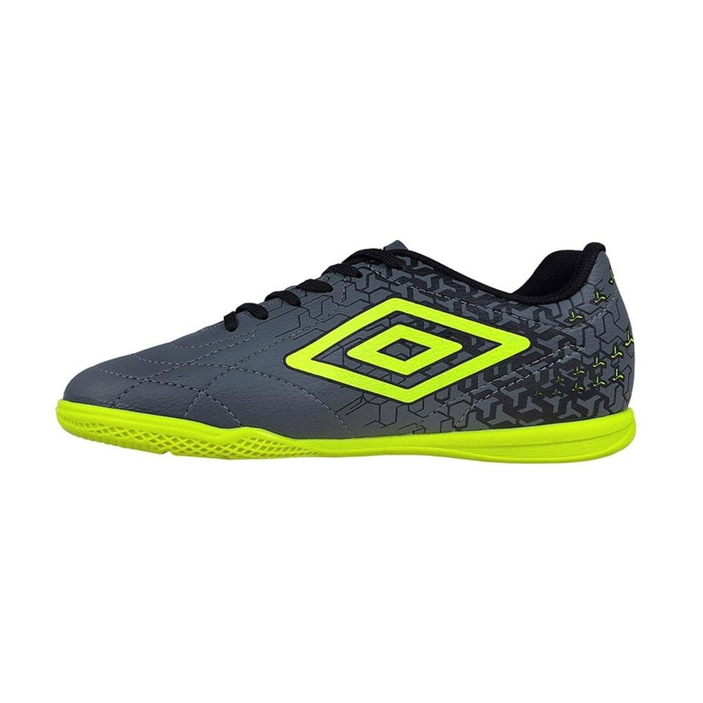 Chuteira Futsal Umbro Class Neo Adulto Cinza/Verde 2
