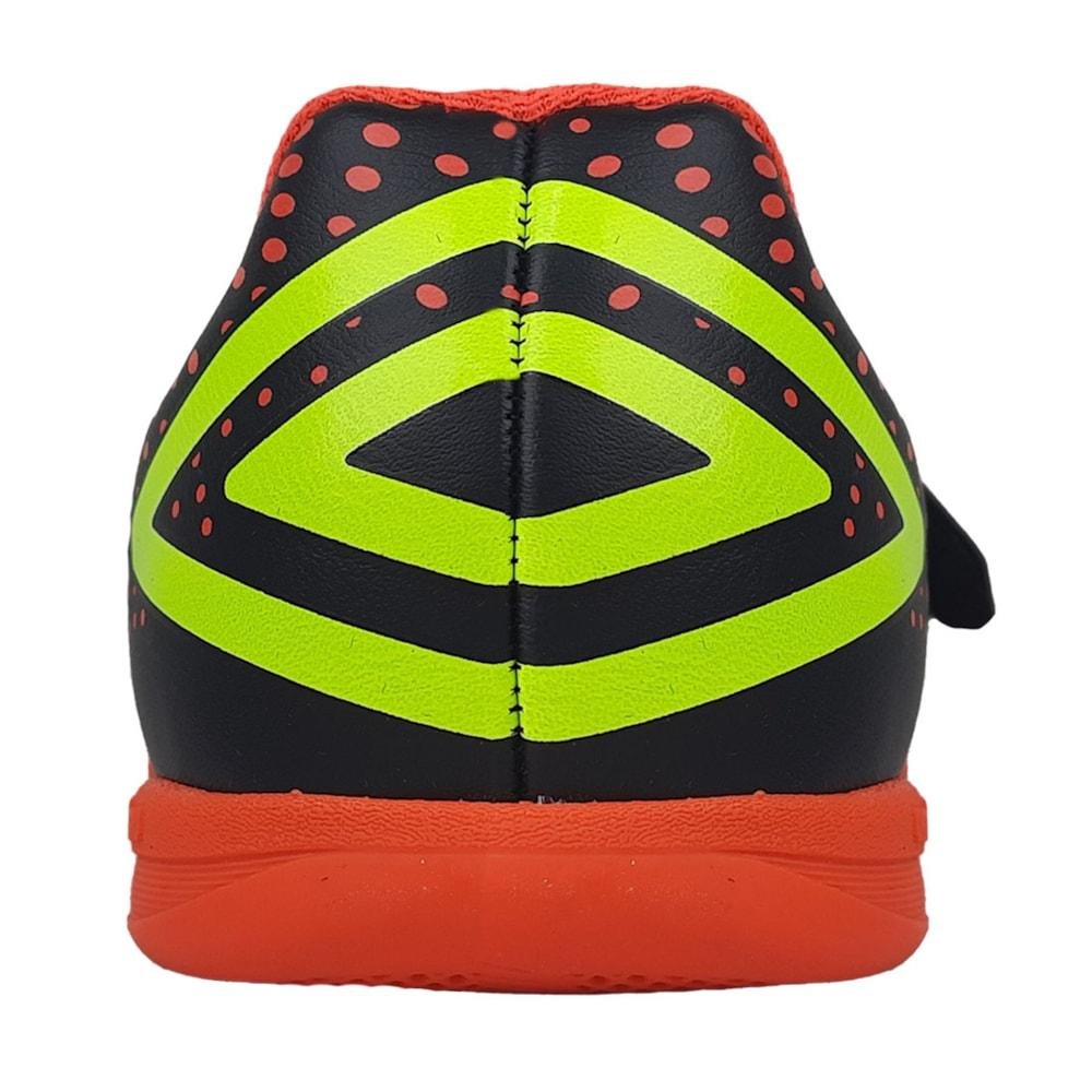 Chuteira Futsal Umbro Flip Kids Infantil Preto/Laranja 5