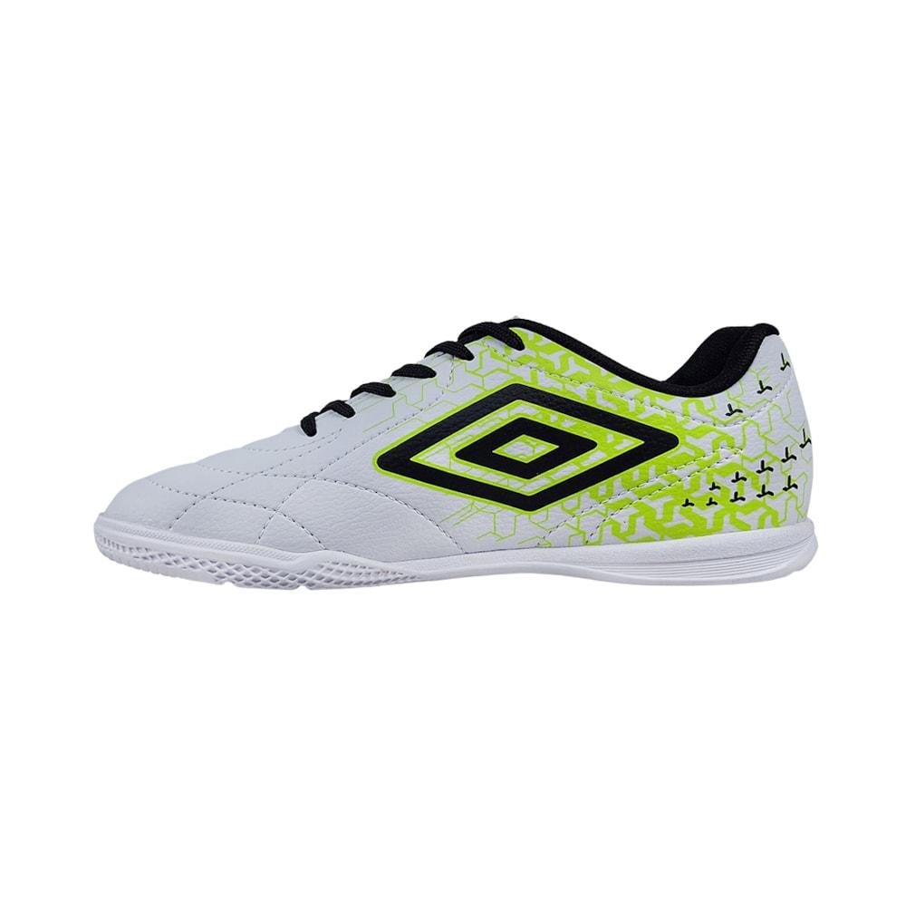 Chuteira Futsal Umbro Class Neo Adulto Branco/Verde 2