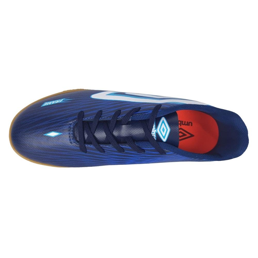 Chuteira Futsal Umbro Frame Adulto Azul 4