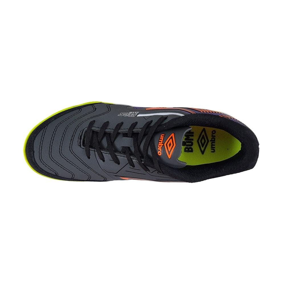 Chuteira Futsal Umbro Pro 5 Bump Club Cinza/Preto 4