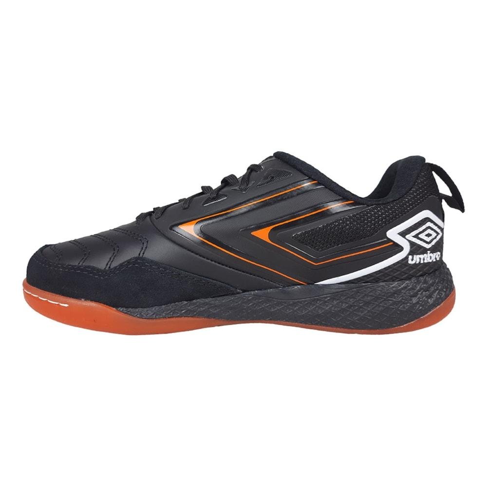 Chuteira Futsal Umbro Pro 5 Bump Preto e Laranja Unissex Preto/Laranja 2