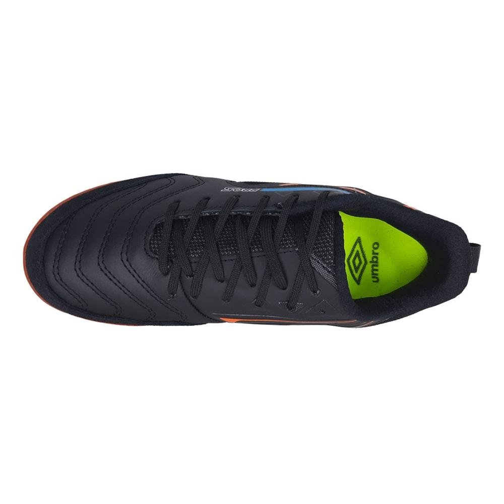 Chuteira Futsal Umbro Pro 5 Bump Preto e Laranja Unissex Preto/Laranja 4