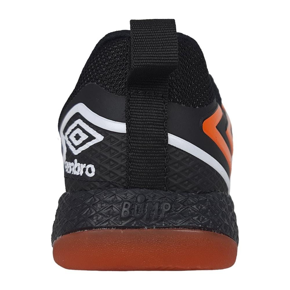 Chuteira Futsal Umbro Pro 5 Bump Preto e Laranja Unissex Preto/Laranja 5
