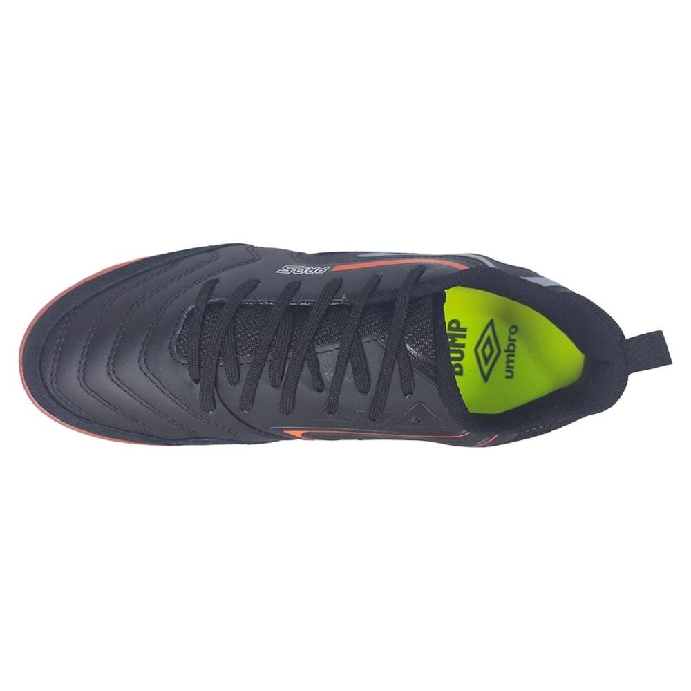 Chuteira Futsal Umbro Pro 5 Bump Preto e Prata Adulto Preto/Prata 4