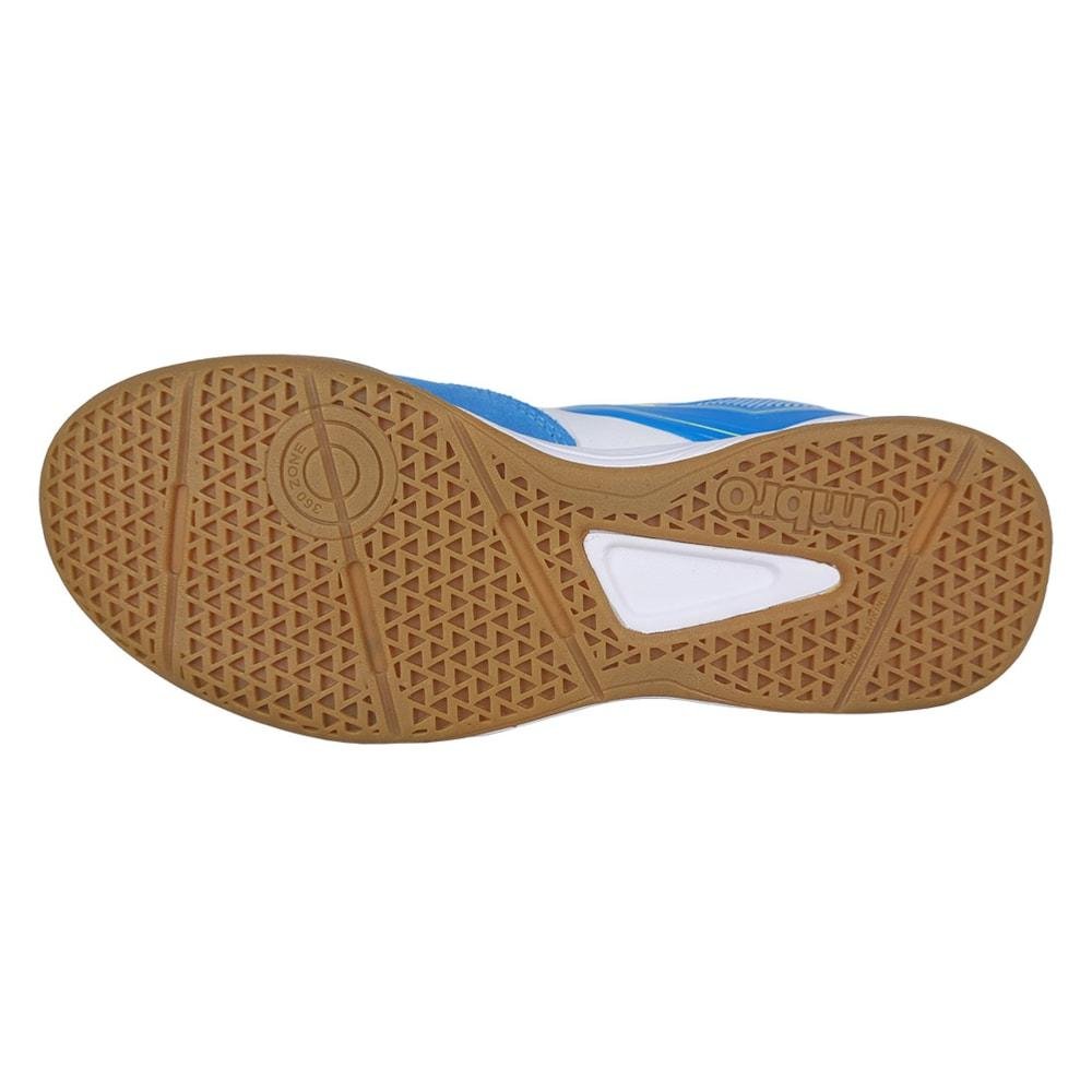 Chuteira Futsal Umbro Pro 5 Bump Club Branco e Azul Masculino Branco/Azul 3