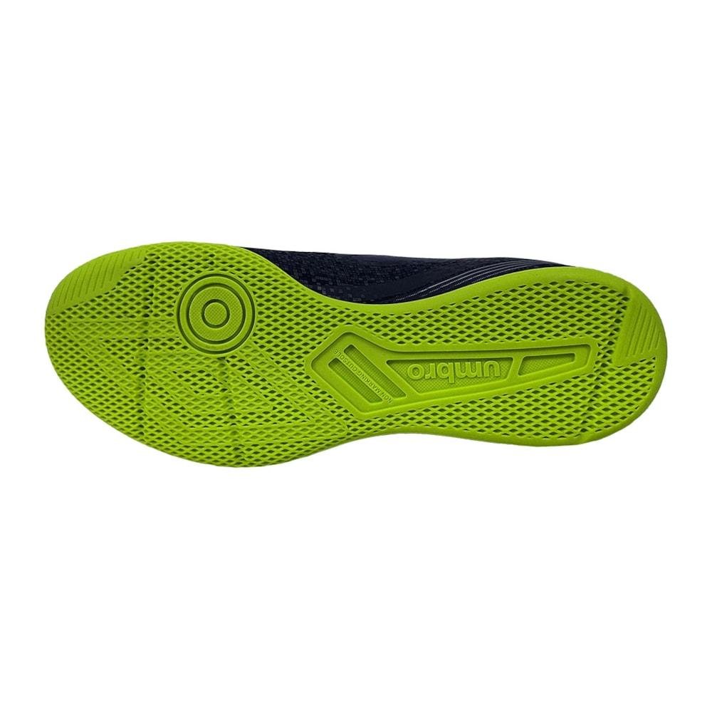 Chuteira Futsal Umbro Techno II Adulto Azul/Verde 3