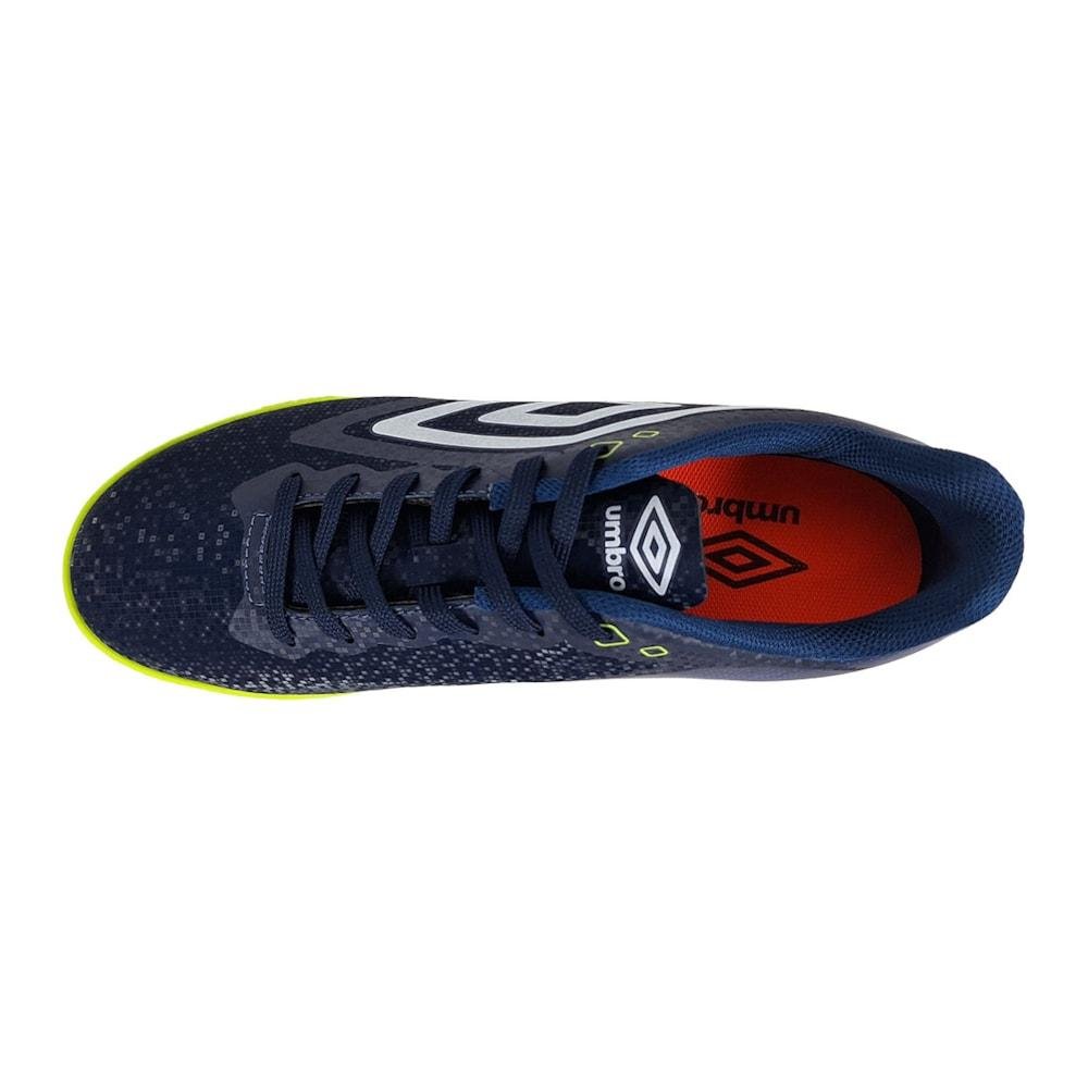 Chuteira Futsal Umbro Techno II Adulto Azul/Verde 4