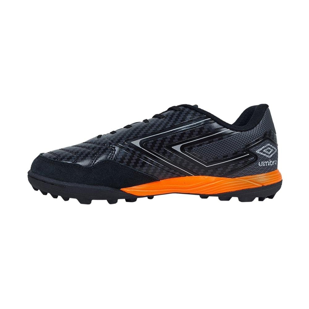 Chuteira Society Umbro Pro 5 Bump Club Preto/Laranja 2