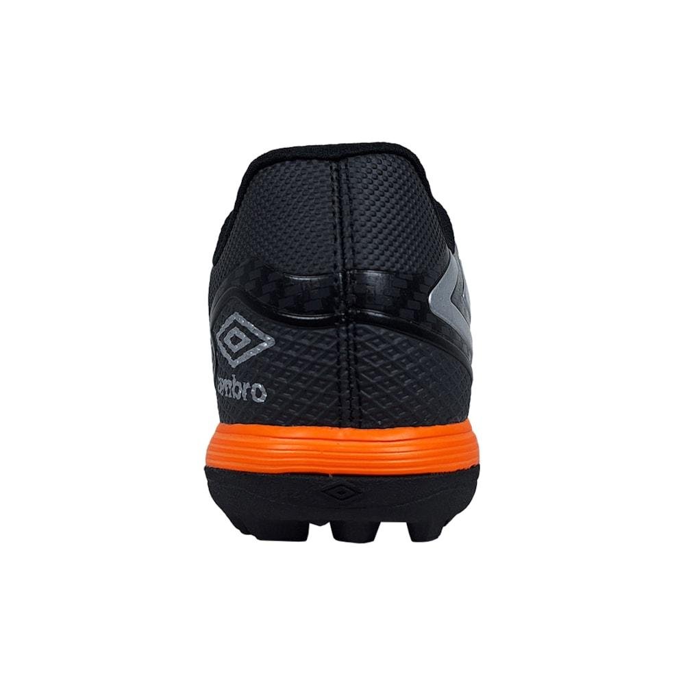 Chuteira Society Umbro Pro 5 Bump Club Preto/Laranja 5