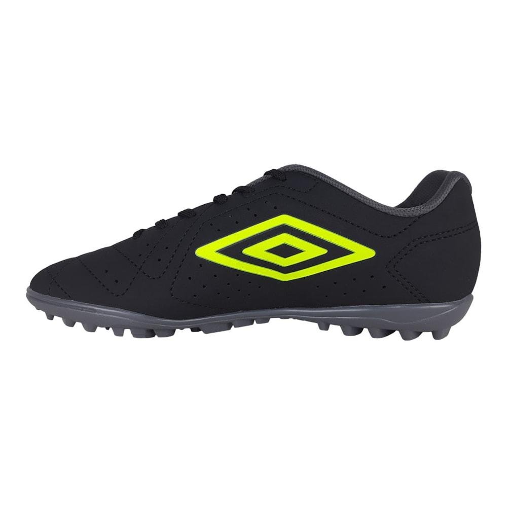 Chuteira Society Umbro Neo Striker Adulto Preto/Verde 2
