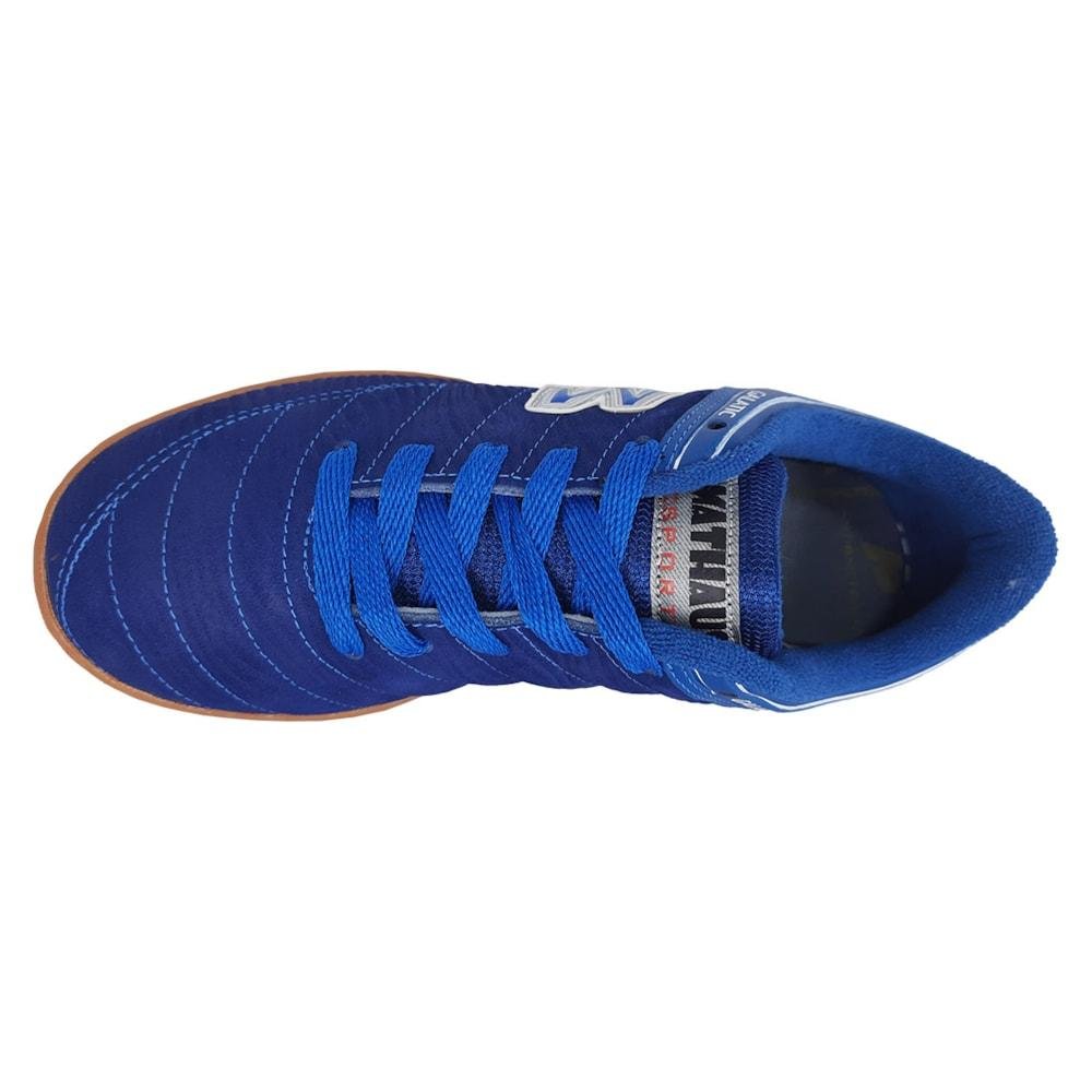 Chuteira Futsal Mathaus Galatic Infantil Azul 4