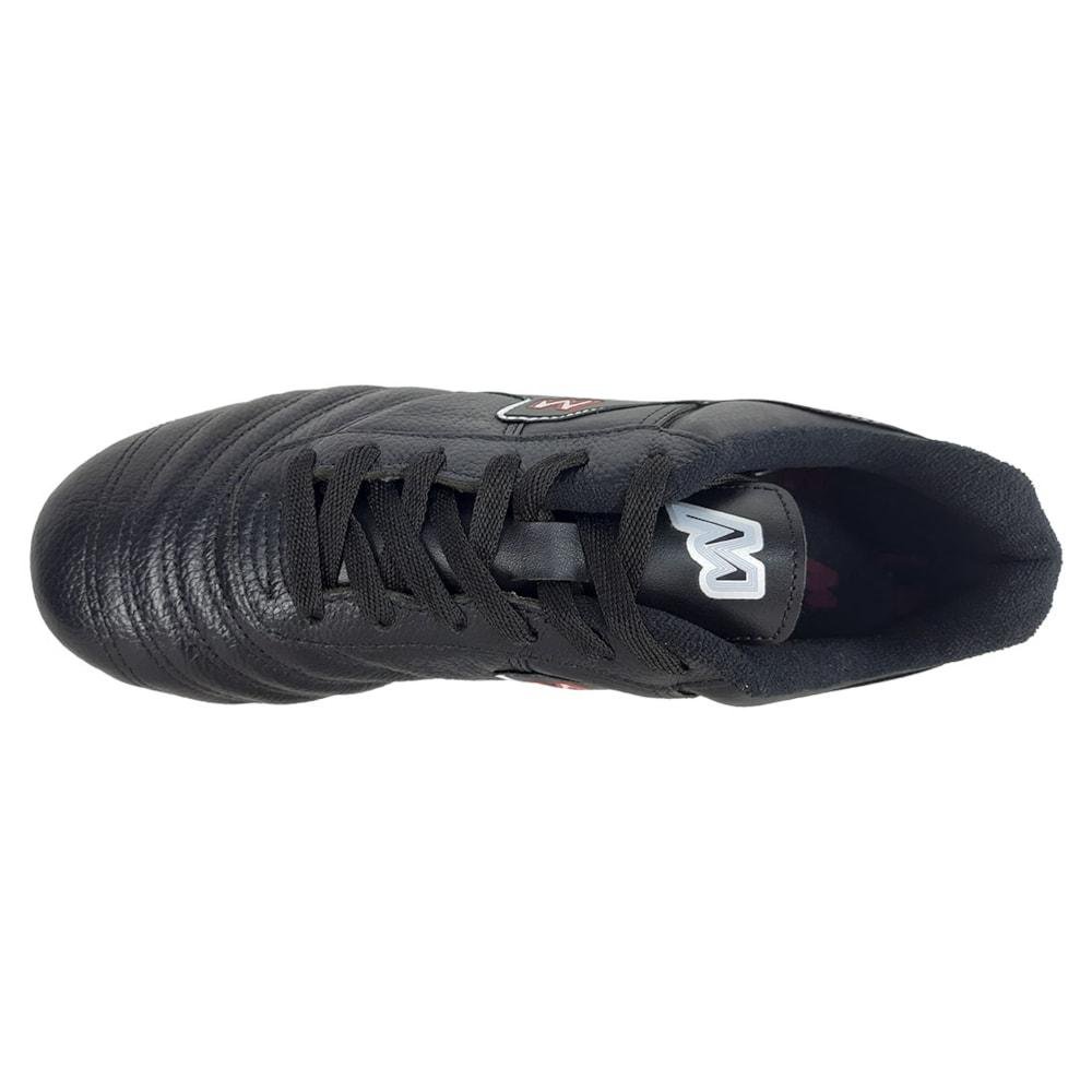 Chuteira Society Mathaus Azurra Couro Unissex Preto 4