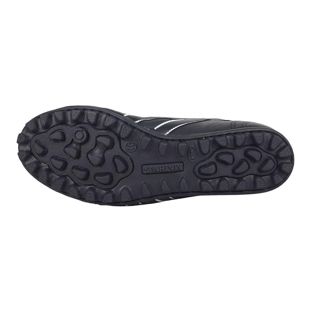 Chuteira Society Mathaus Azurra Couro Unissex Preto 3