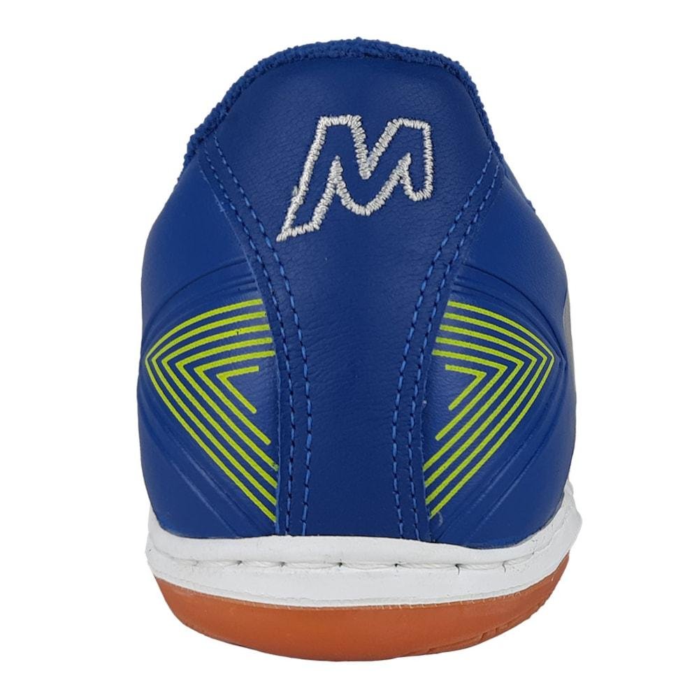 Chuteira Futsal Mathaus Agile Couro Unissex Azul 5