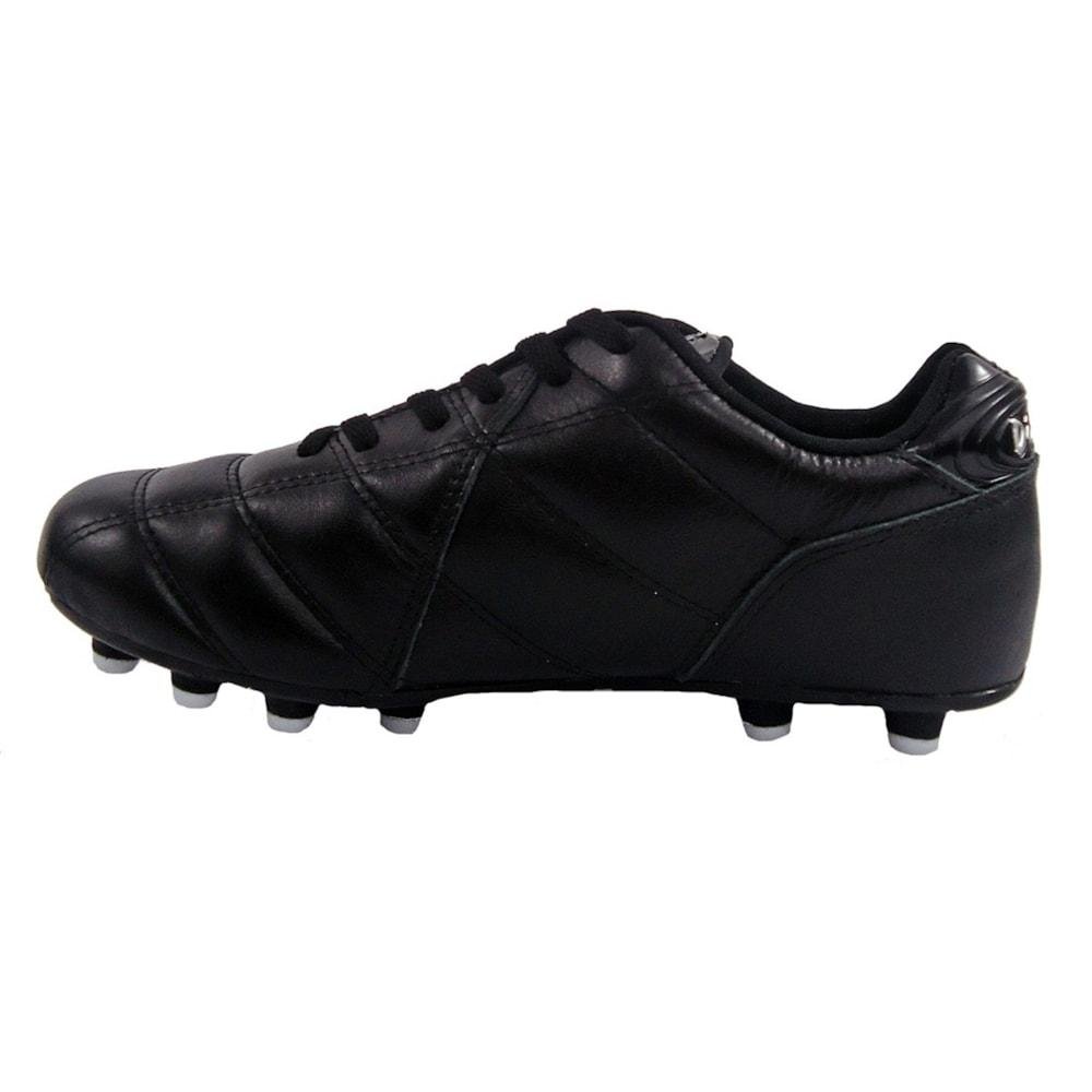 Chuteira de Campo Diavolo Classic Udinese Couro Adulto Preto Preto 2