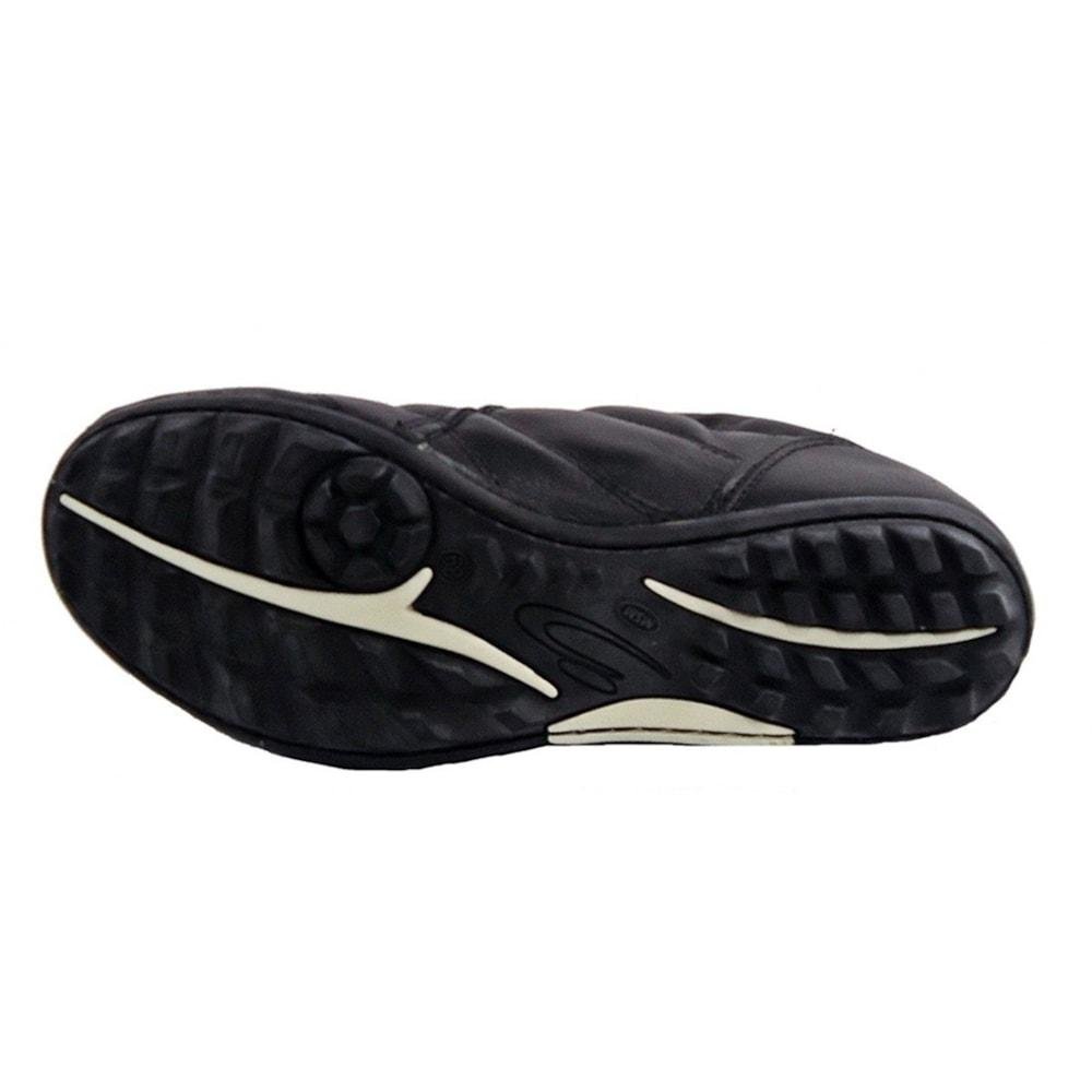 Chuteira Society Diavolo Classic Traction Couro Adulto Preto Preto 4