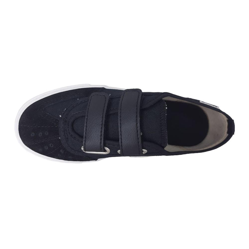 Tênis Rainha Volei VL 2500 Com Tira Aderente Infantil Preto/Laranja 4