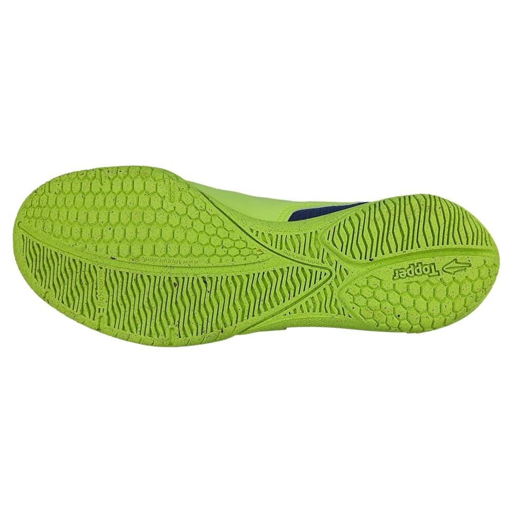 Chuteira Futsal Topper Capita II Unissex Verde/Rosa 3