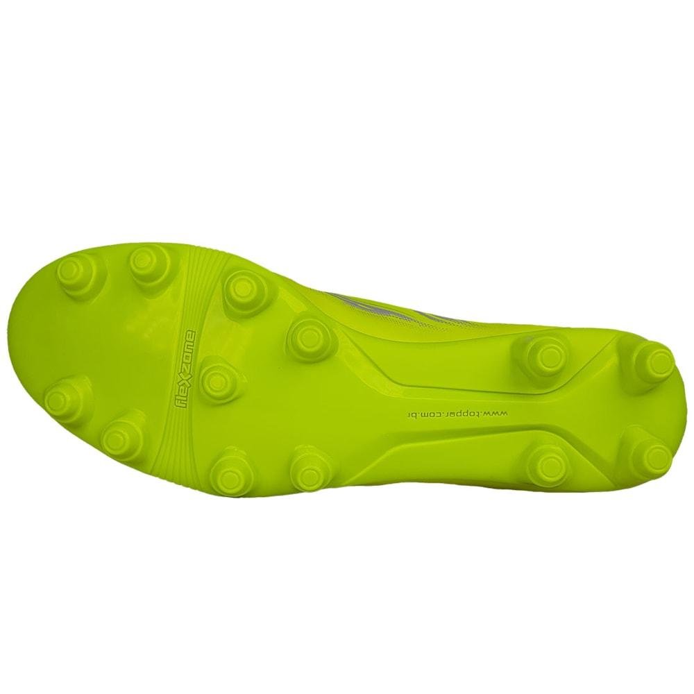 Chuteira de Campo Topper Strike V Unissex Amarelo 15