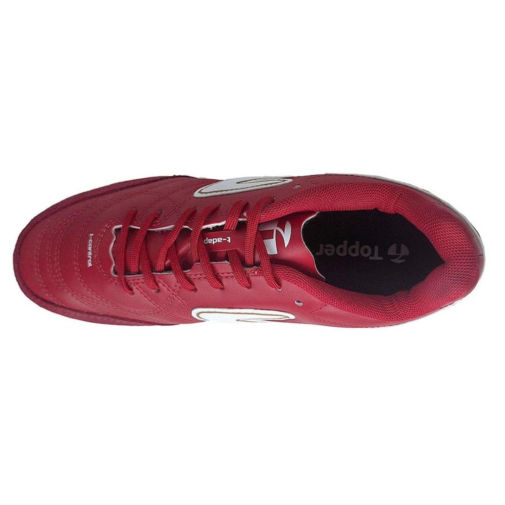 Chuteira Futsal Topper Maestro Club V Adulto Vermelho 4