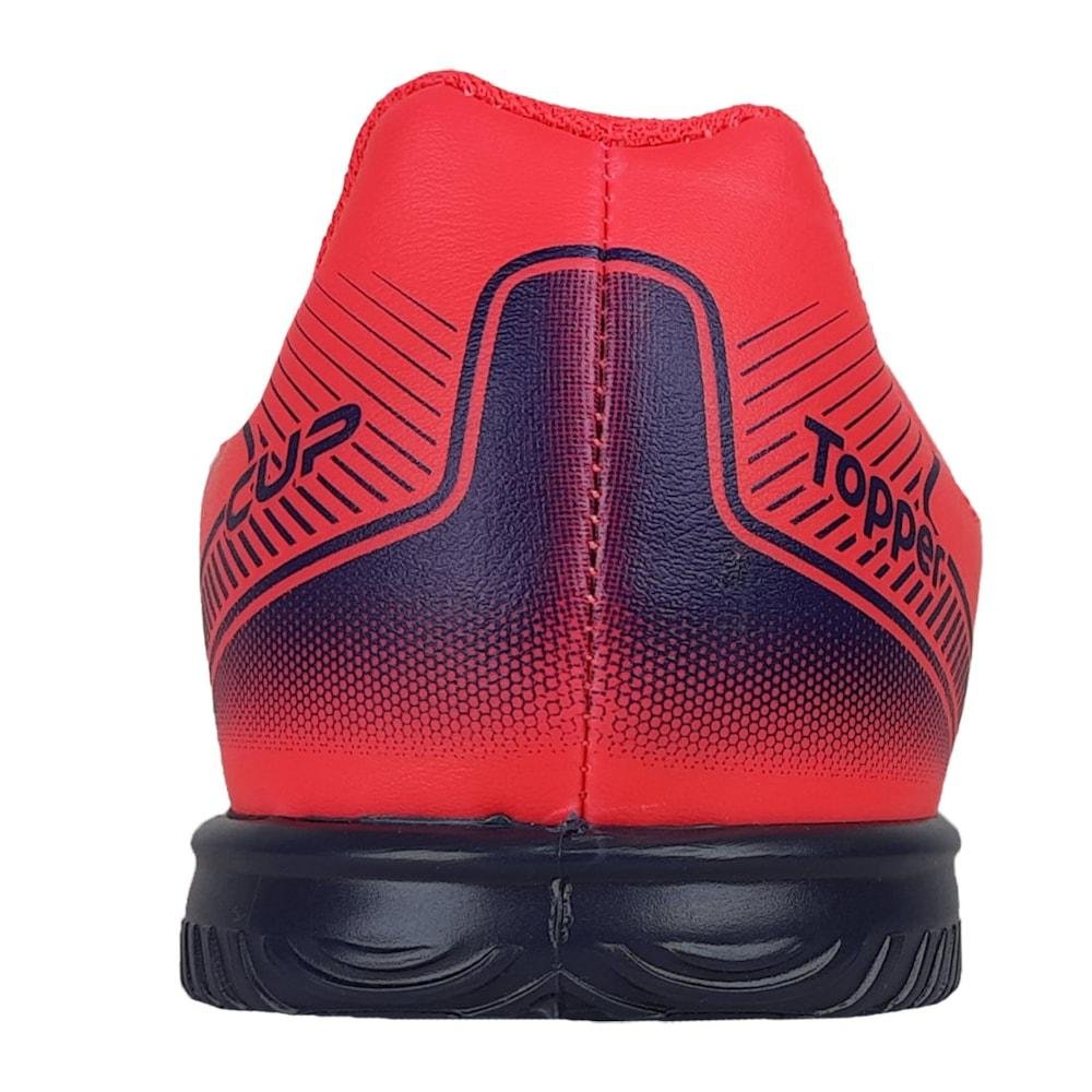 Chuteira Futsal Topper CUP VII Feminina Rosa/Azul 5