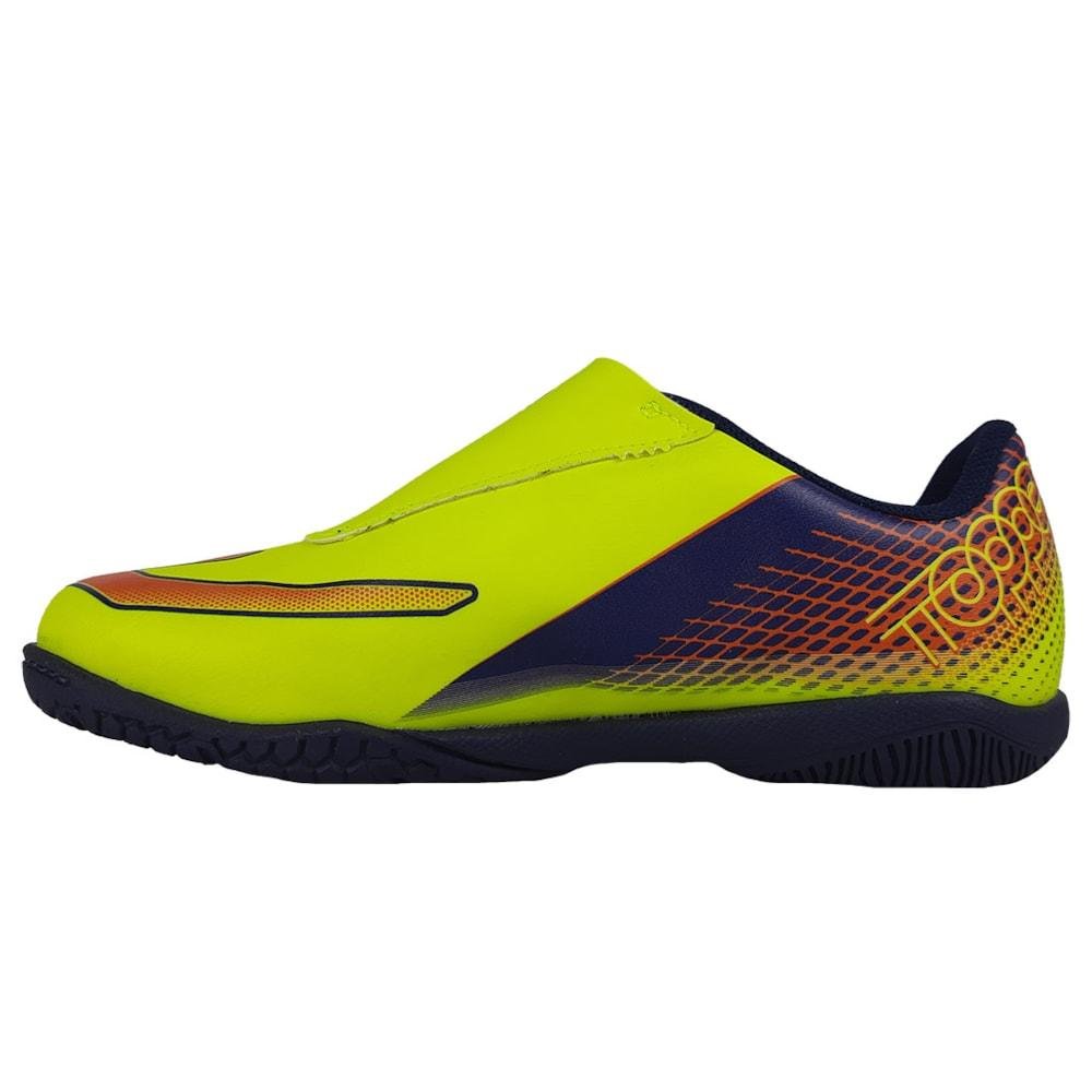Chuteira Futsal Topper Provoke Infantil Amarelo/Azul 2