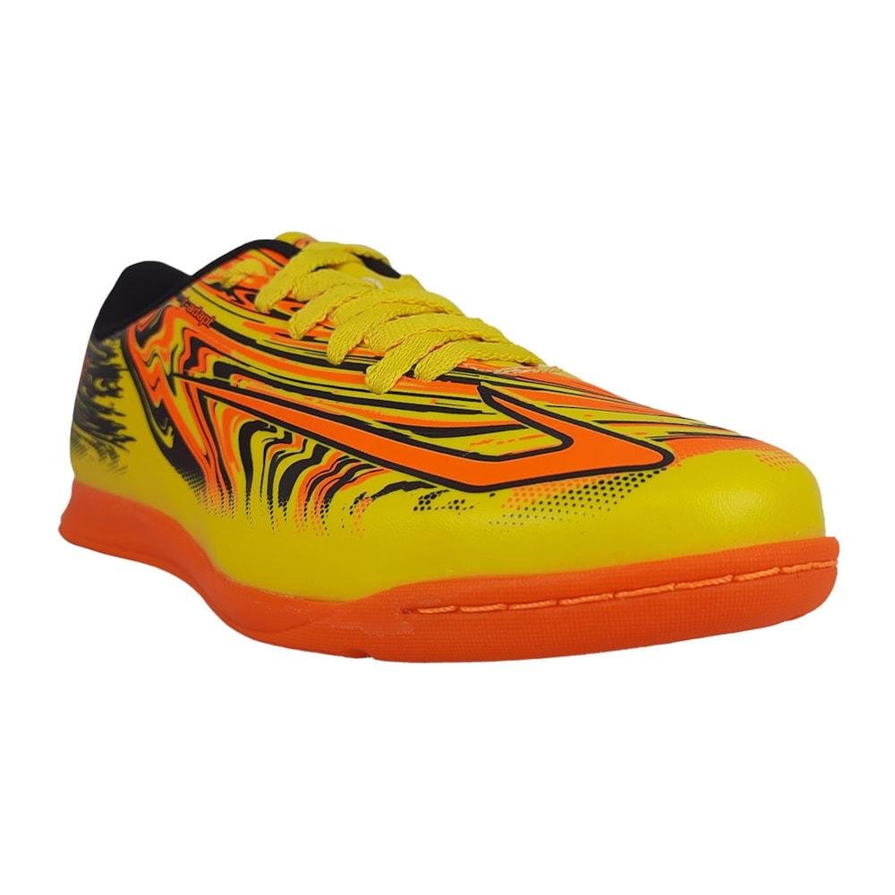 Chuteira Futsal Topper Strike V Infantil Amarelo/Laranja 5