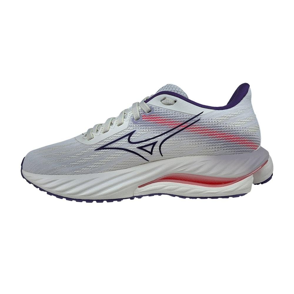 Tenis Mizuno Wave Inspire 21 Feminino Branco/Roxo 2