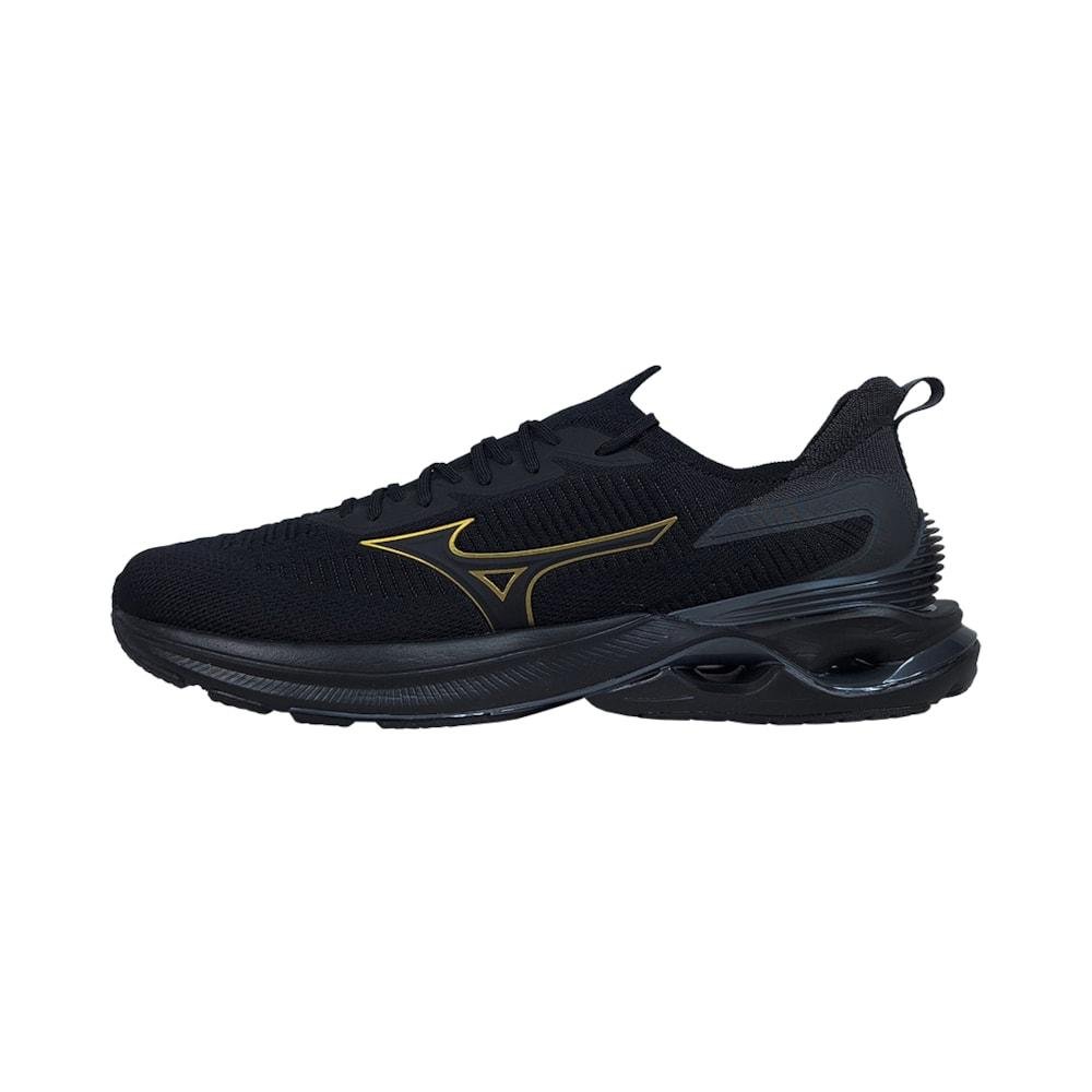 Tenis Mizuno Wave Mirai 7 Masculino Preto/Dourado 2