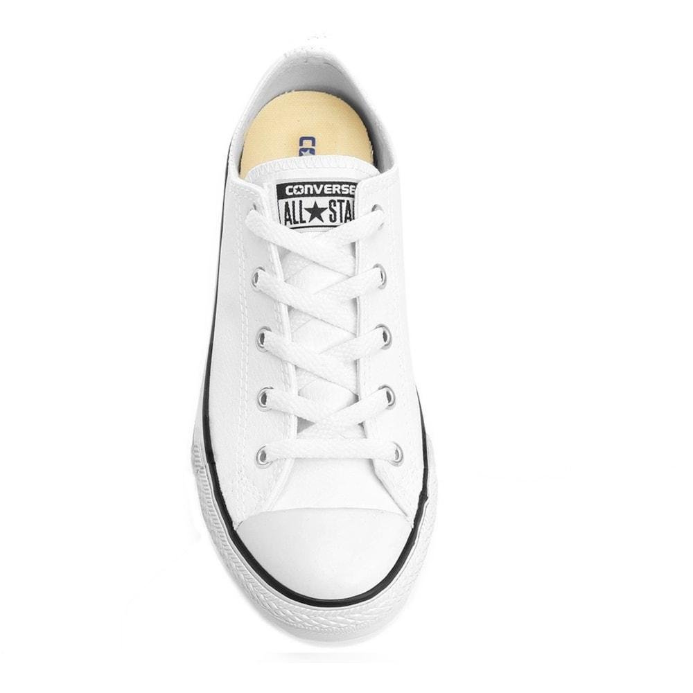 Tenis All Star Converse Chuck Taylor Branco Plataforma Lift Feminino Branco/Preto 10