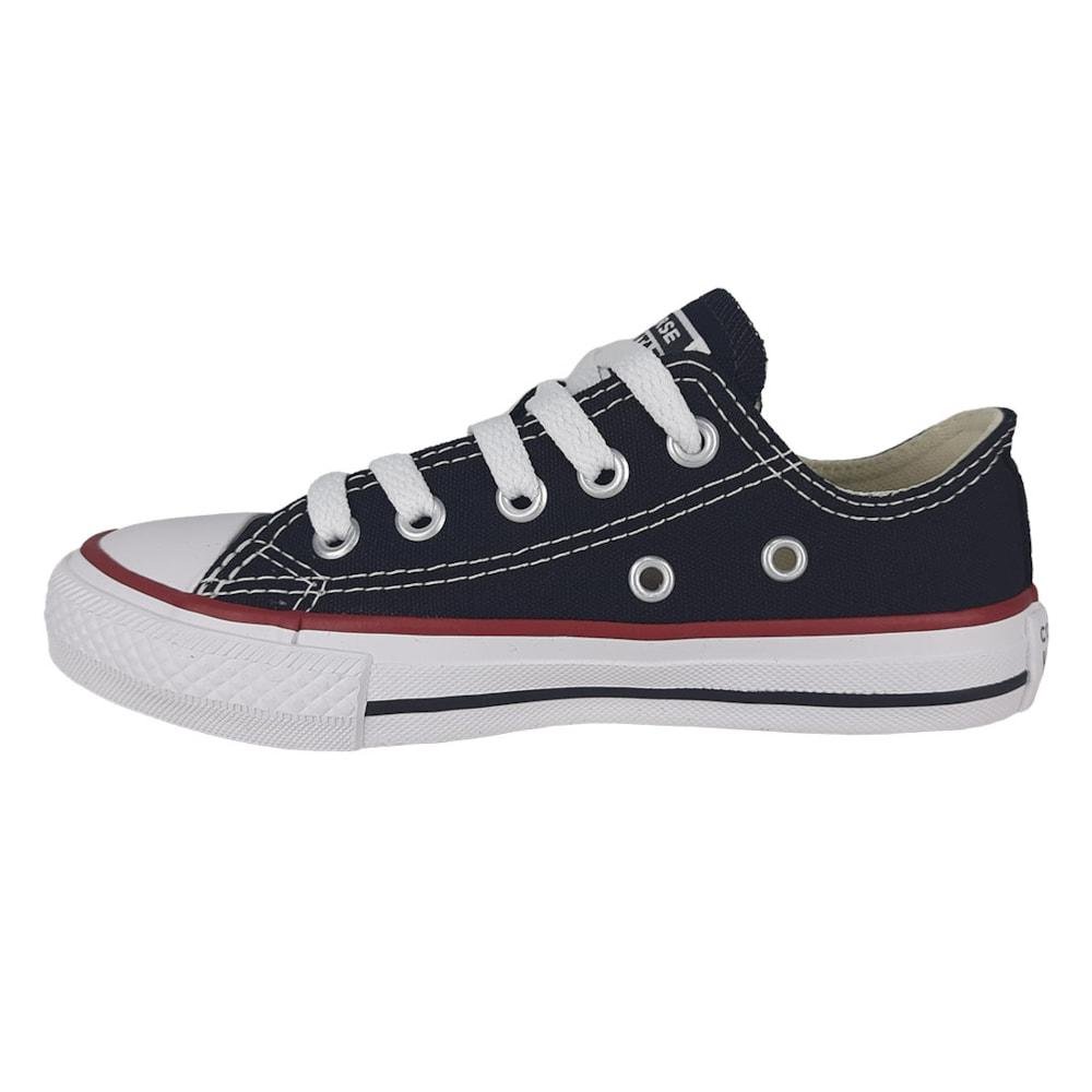 Tenis All Star Converse Chuck Taylor Lona Infantil Preto/Laranja 2