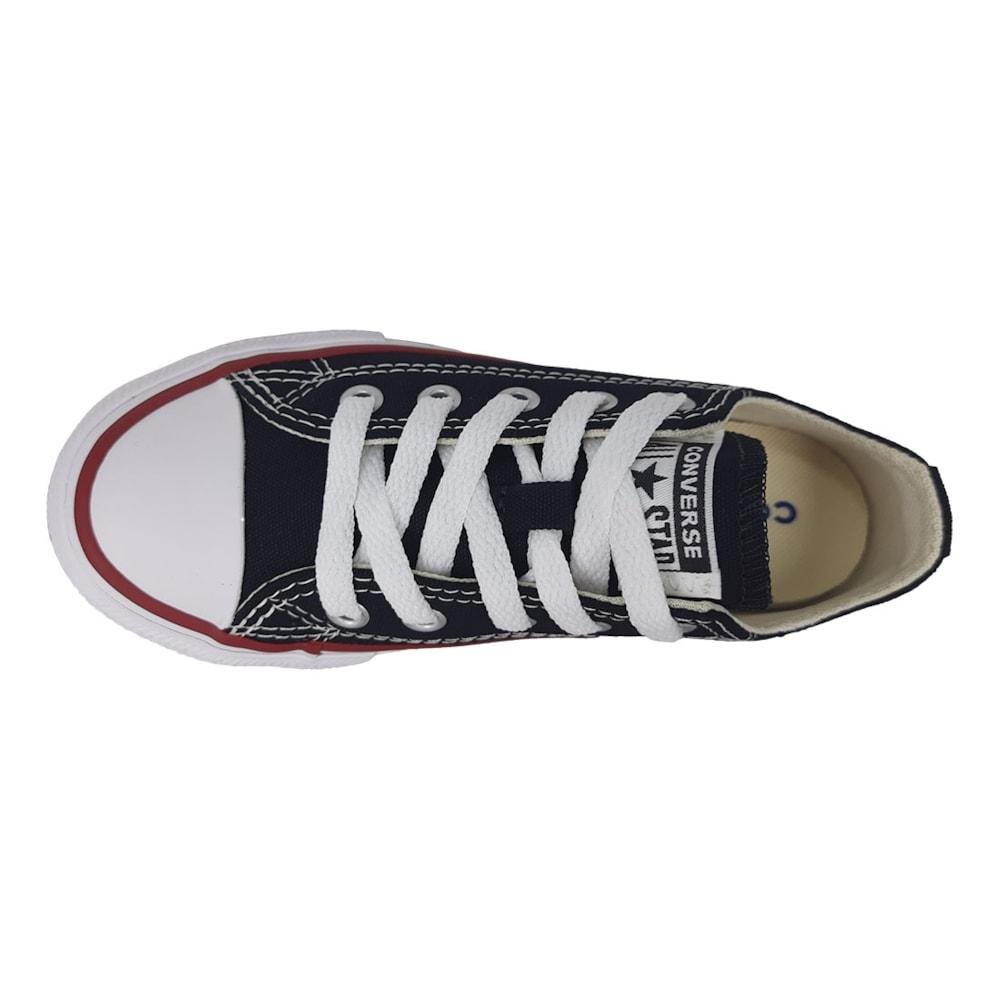 Tenis All Star Converse Chuck Taylor Lona Infantil Preto/Laranja 4