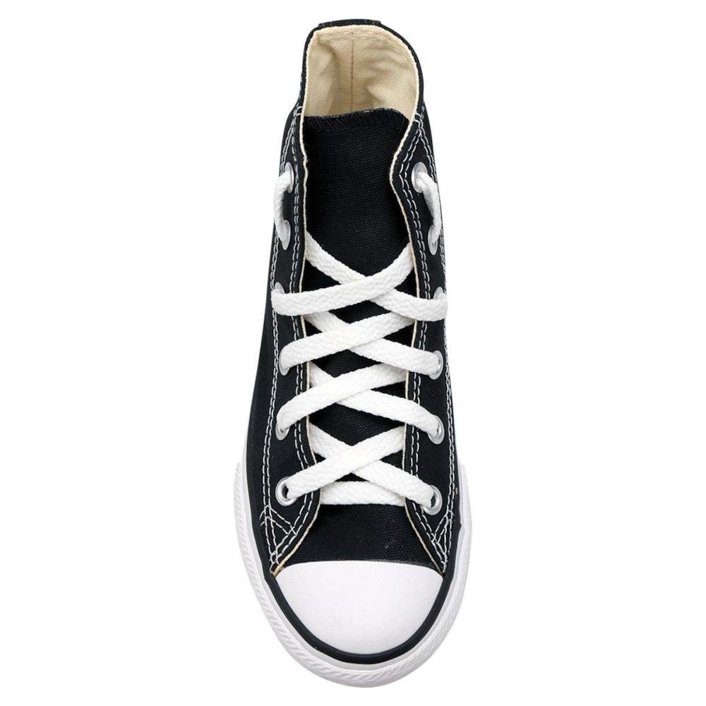 Tenis All Star Converse Chuck Taylor Preto Cano Médio Infantil Preto/Laranja 11