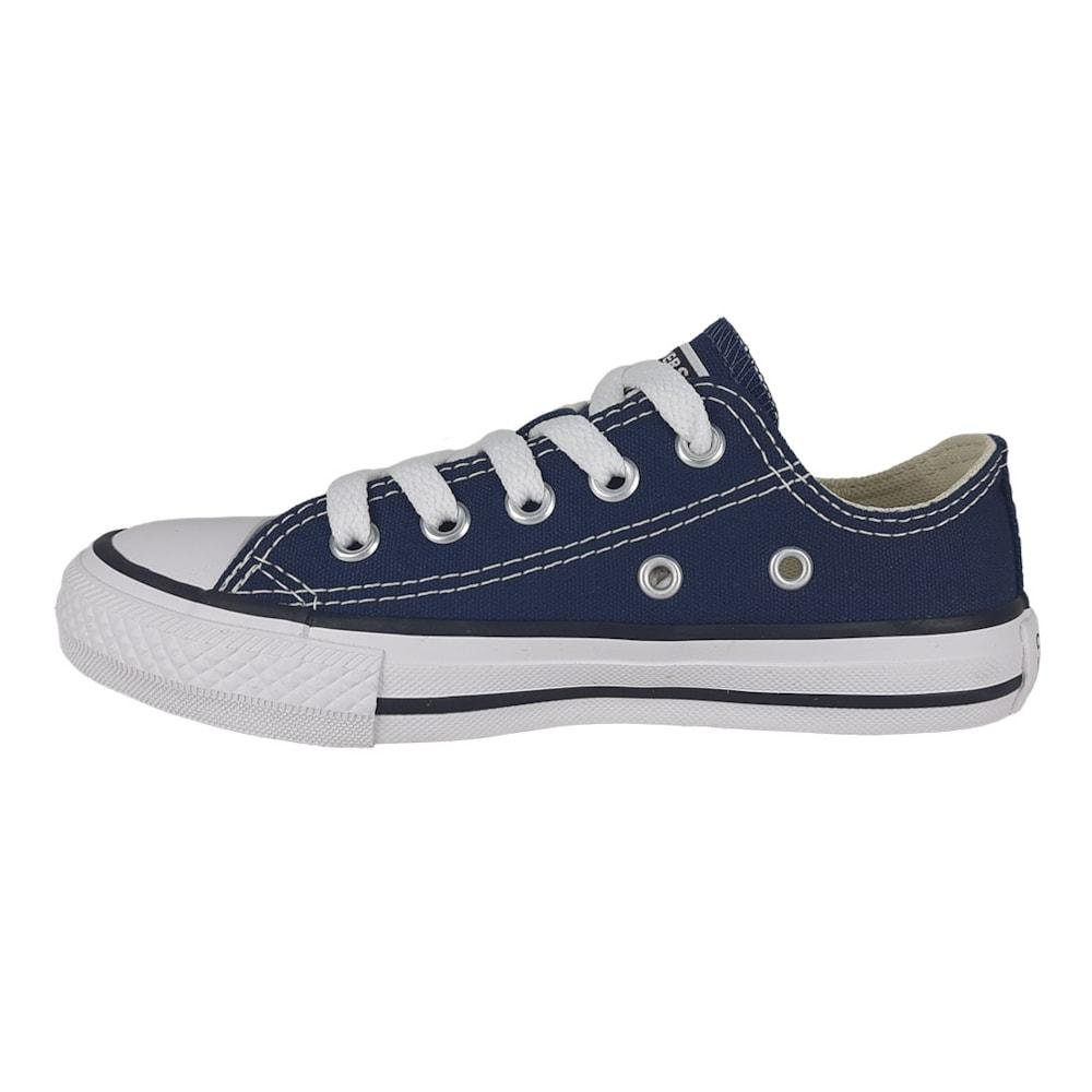 Tênis All Star Converse Chuck Taylor Lona Infantil Azul/Preto 2