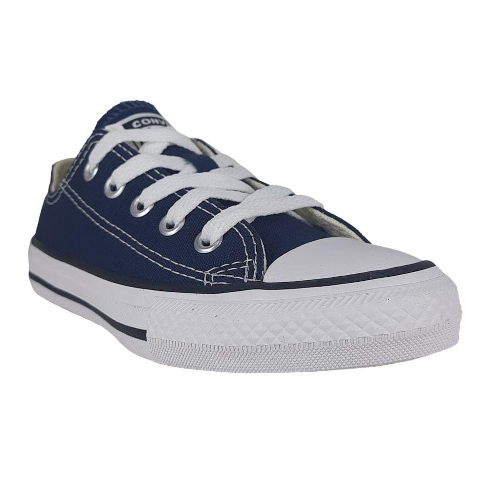 Tênis All Star Converse Chuck Taylor Lona Infantil Azul/Preto 5