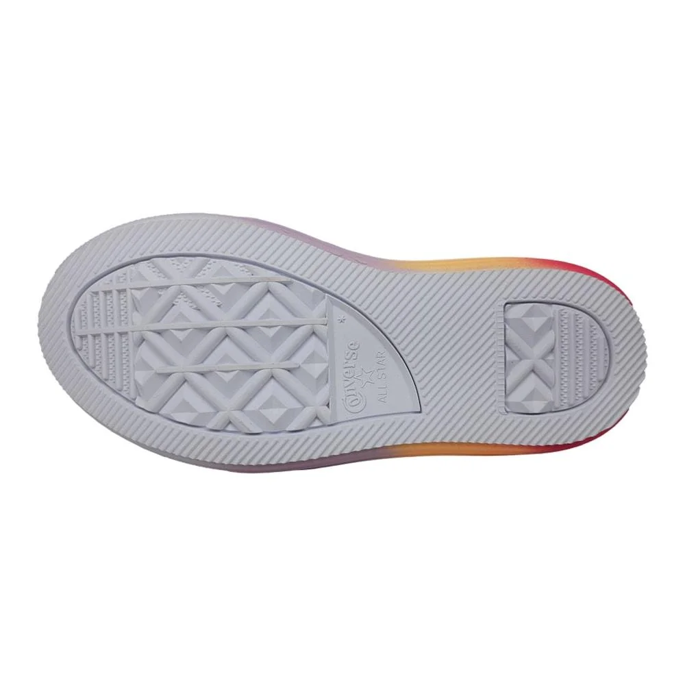 Tênis All Star Converse Move Plataforma Infantil Branco/Roxo 3