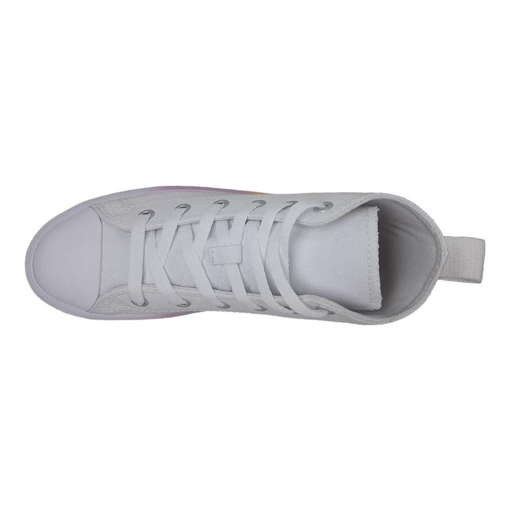 Tênis All Star Converse Move Cano Médio Plataforma Infantil Branco/Roxo 4