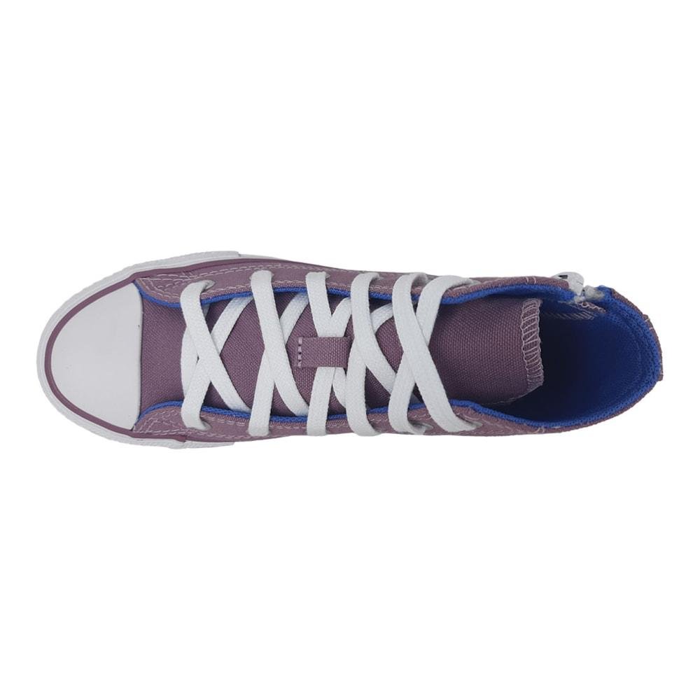 Tênis Converse All Star Cano Médio Lona Infantil Roxo/Azul 4