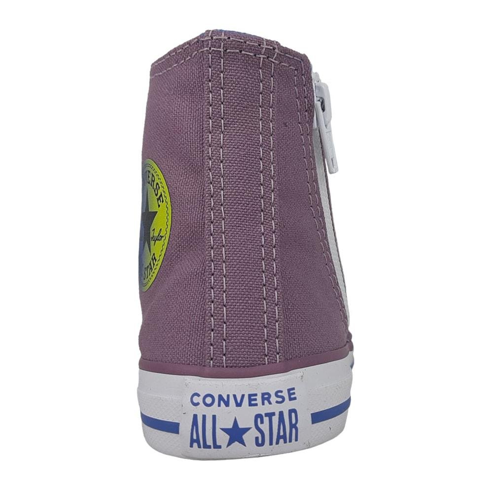 Tênis Converse All Star Cano Médio Lona Infantil Roxo/Azul 6