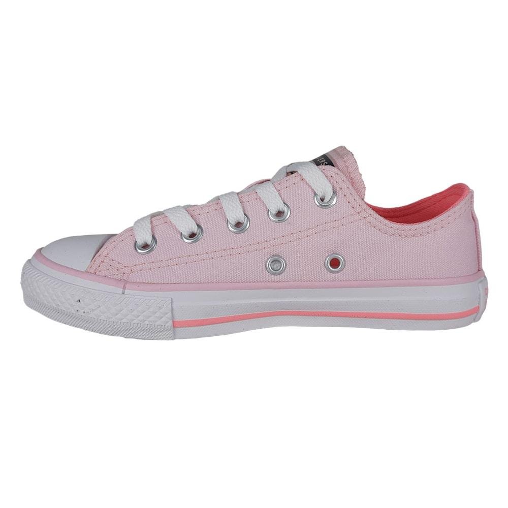 Tênis Converse Chuck Taylor Lona Infantil Rosa 2